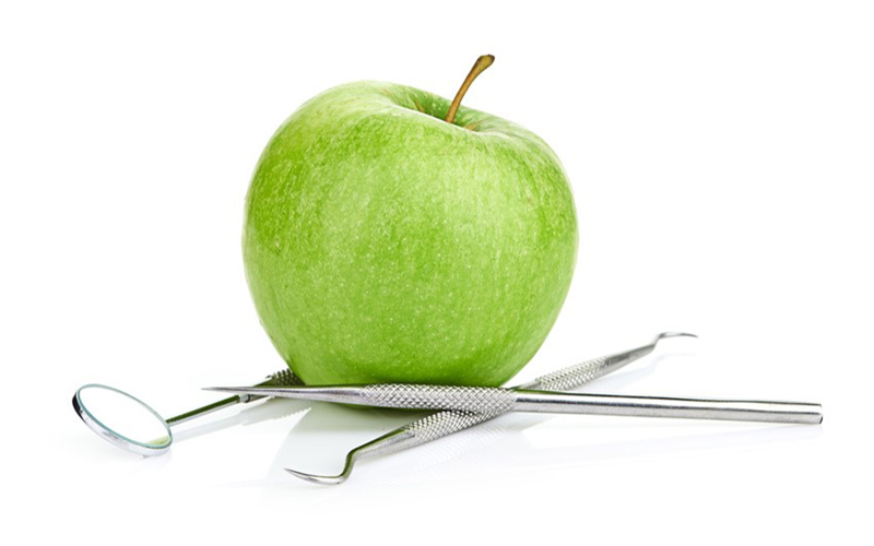 Apfel - Symbol für gesunde Zähne